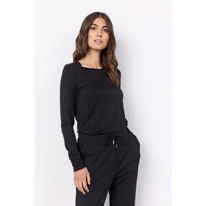 NWT SOYA CONCEPT Marica 217 Black Longsleeve Shirt